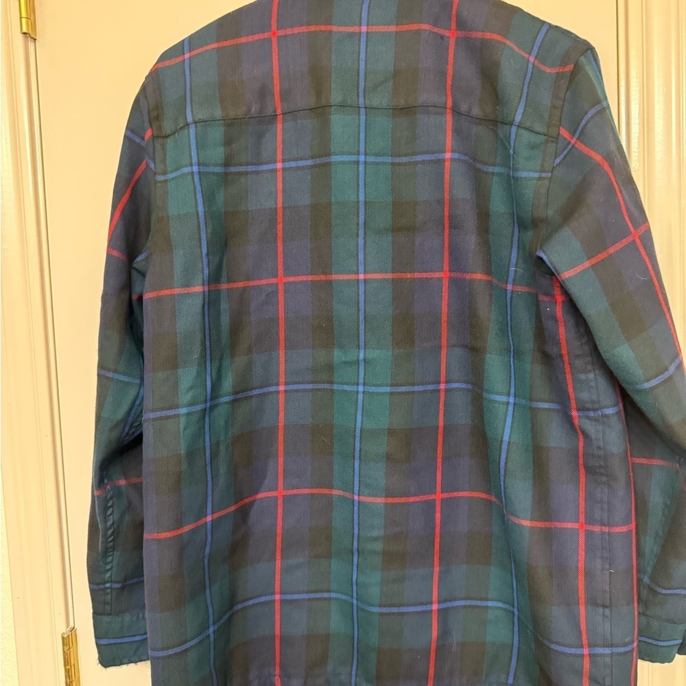 Lauren Ralph Lauren Tartan Wool Full Zip Shirt - Picture 2 of 6